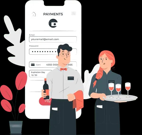 Digirestro POS terminal and billing at the counter