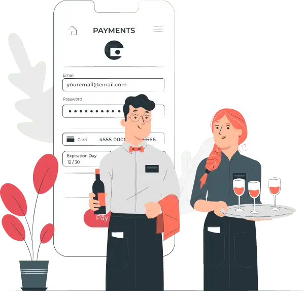 Digirestro POS terminal and billing at the counter